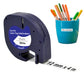 5Pcs 12mm White on Black PET Label Maker Tape Compatible for Dymo Printers