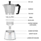 Coffee Maker Moka Percolator Stove Top Espresso Latte Stainless Pot