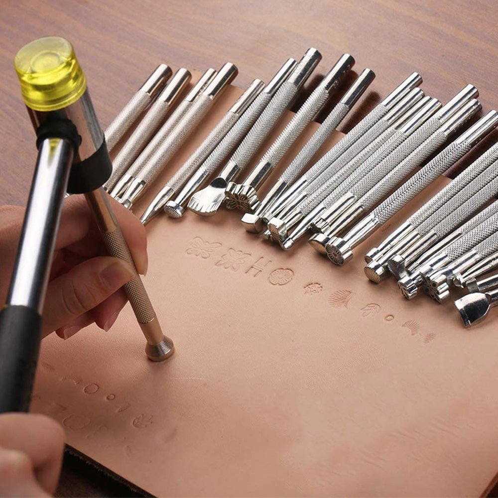 20 Piece Leather Working Saddle Making Tools for DIY Bags Belts Wallets