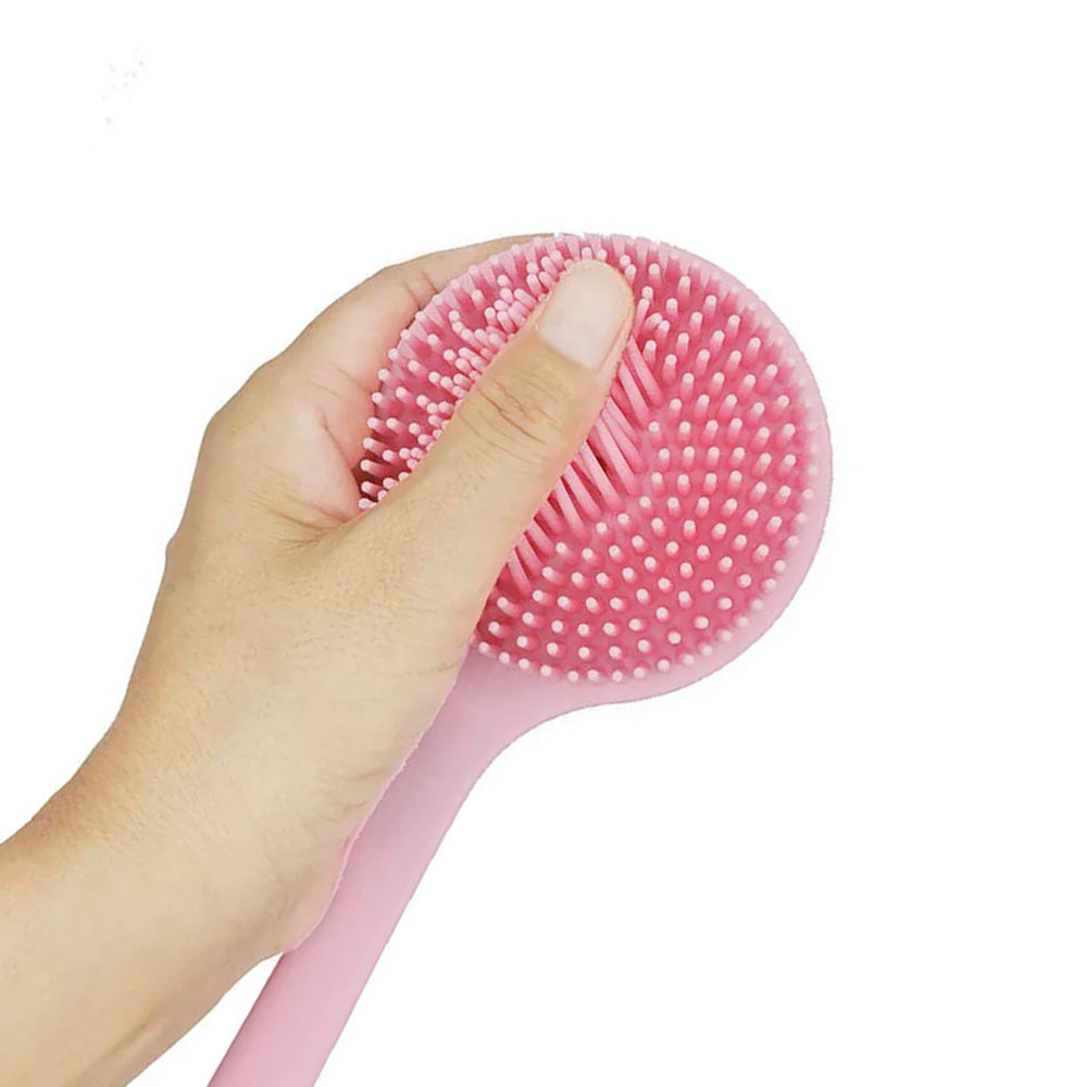 Silicone Body Brush Bath Brush Back Scrubber Long Handle Bath Shower Brush