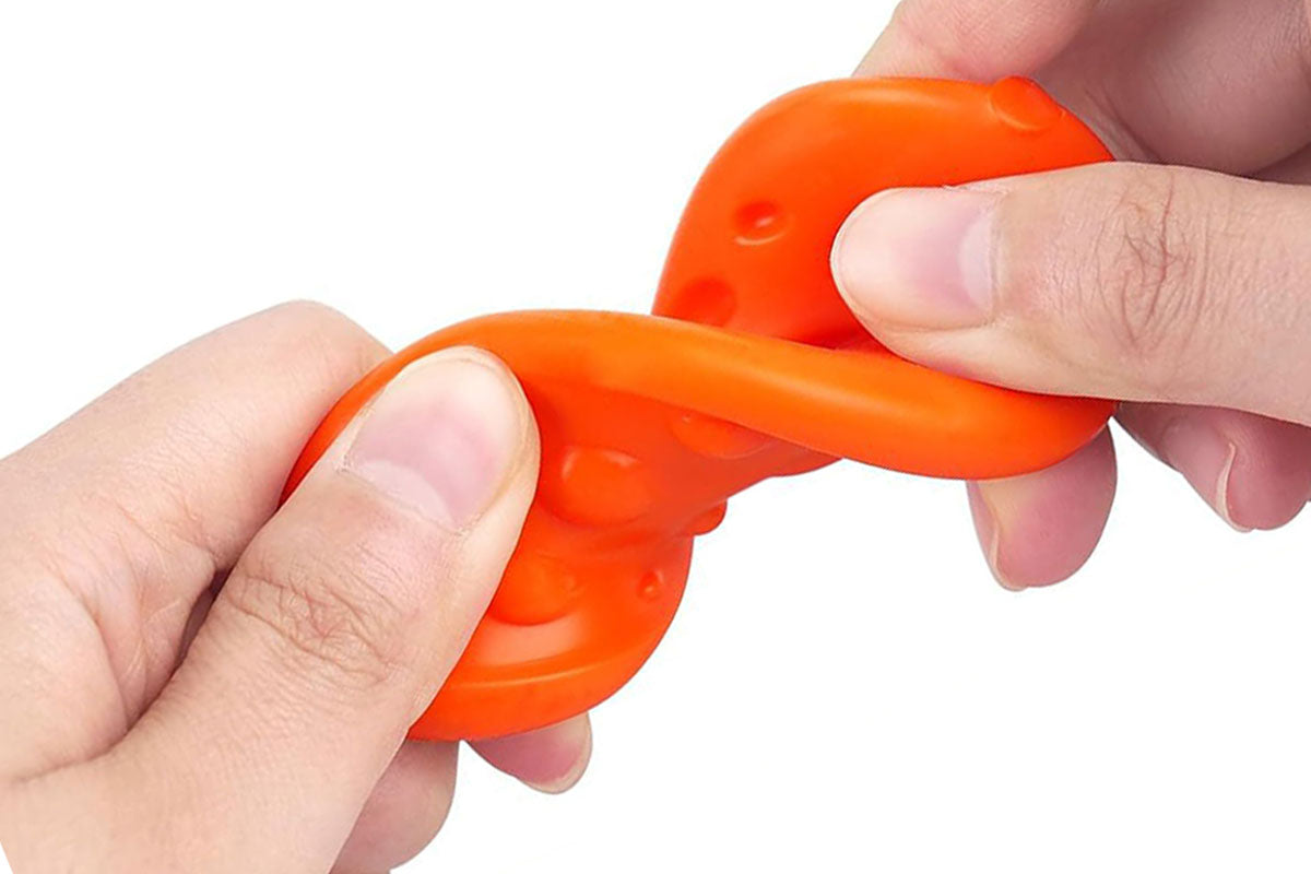 6Pcs Silicone Fidget Toy Sensory Stone Textured Worry Stone Adults Stress Relief Toy