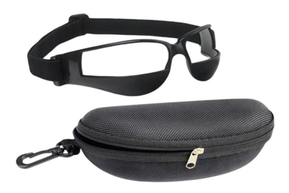 Lensless Sports Eye Protection Frame Adjustable Headband Eye Guard for Basketball with Storage Case