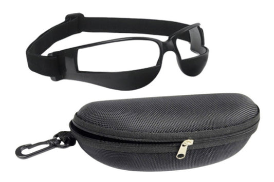Lensless Sports Eye Protection Frame Adjustable Headband Eye Guard for Basketball with Storage Case