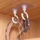 10 Pcs No Drill Ceiling Hooks 360 Degree Rotating Self Adhesive Hooks