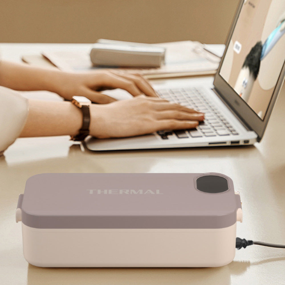 900ml Stainless Steel Heated Lunch Box Electric Food Warmer for Work School