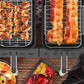2PCS Square Air Fryer Rack Stackable Multi-Layer Stainless Steel Air Fryer Stand