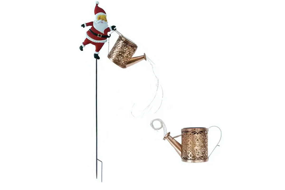 Solar Santa Claus Garden Stake Light Outdoor Christmas Yard Decoration