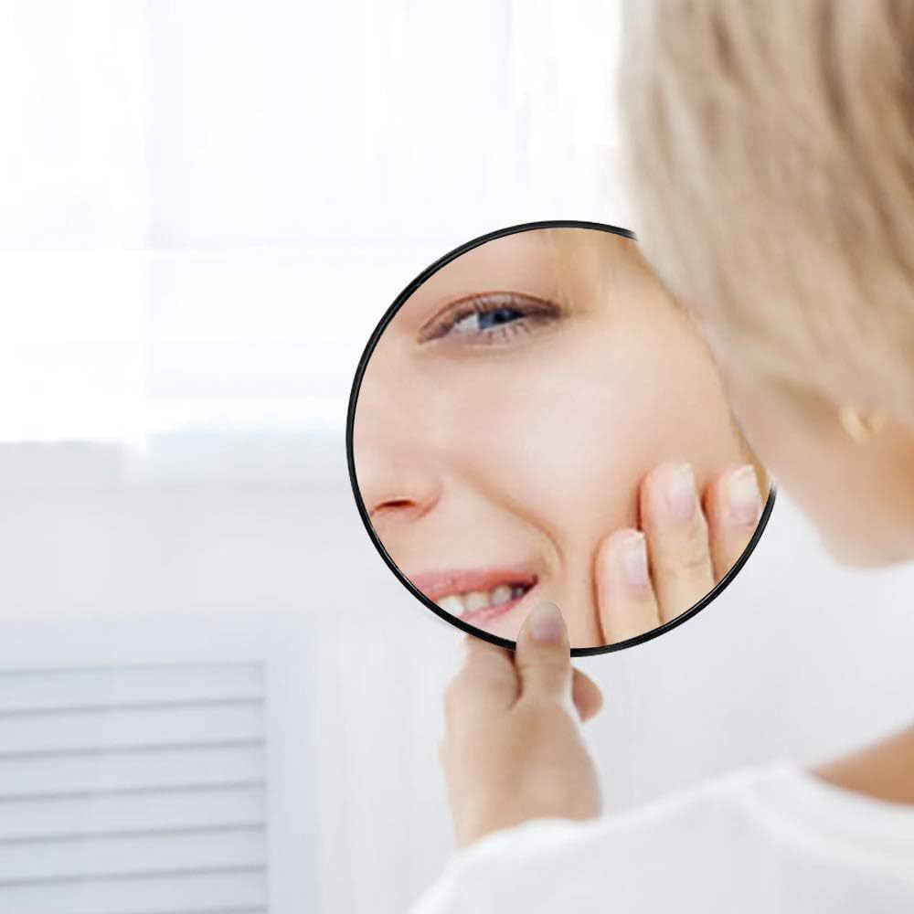 Magnifying Mirror Round Suction Cup Magnifier with Tweezers