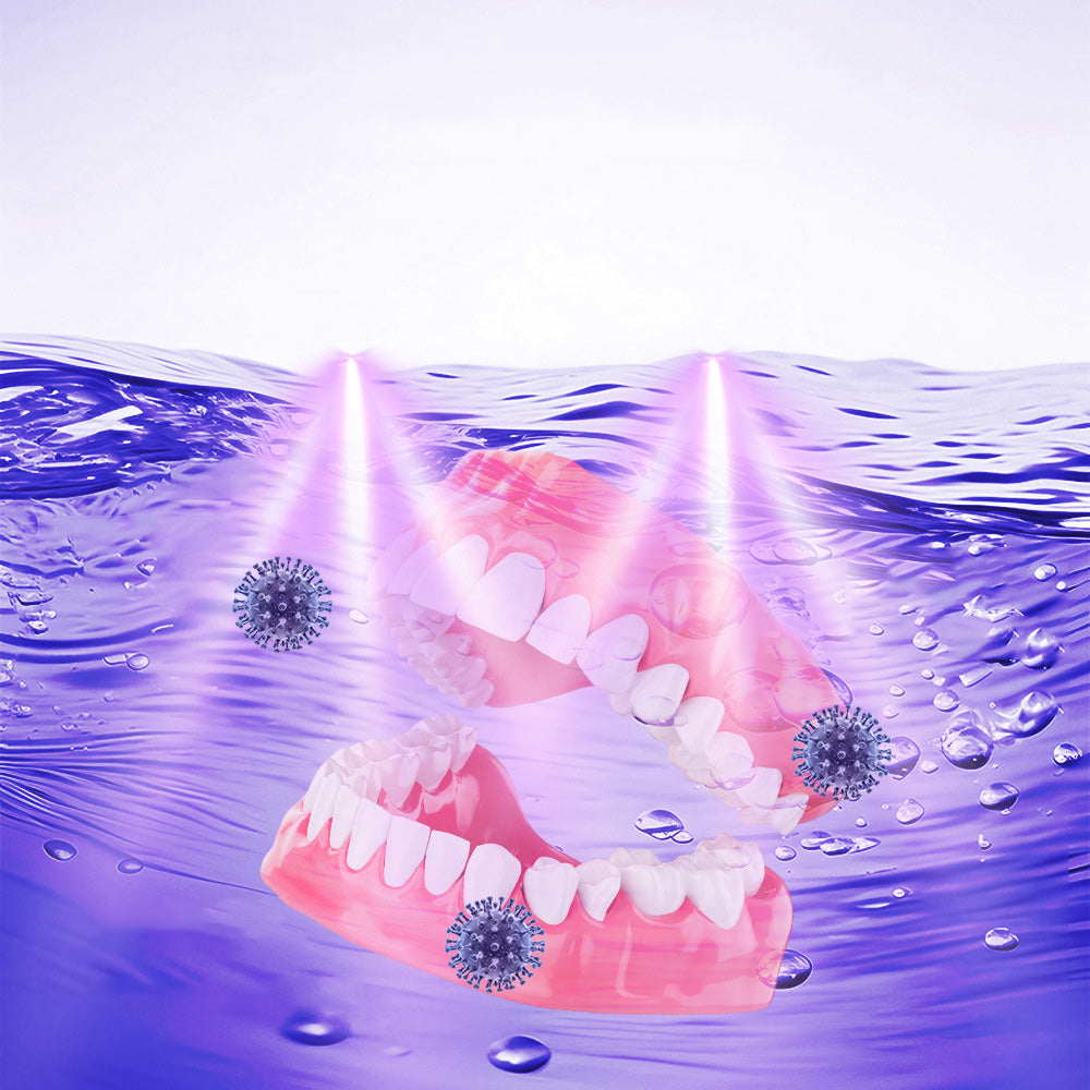45kHz 210ml Ultrasonic Retainer Cleaner Machine Dentures Cleaner for Night Guards Braces Aligners
