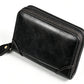 PU Leather Accordion Card Holder Zipper Credit Card Wallet Purse for 20 Cards