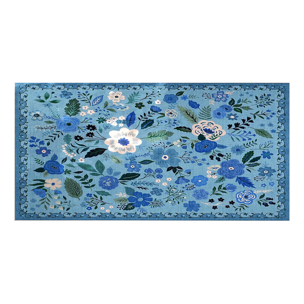Washable Boho Floral Small Area Rug Indoor Entrance Door Mat