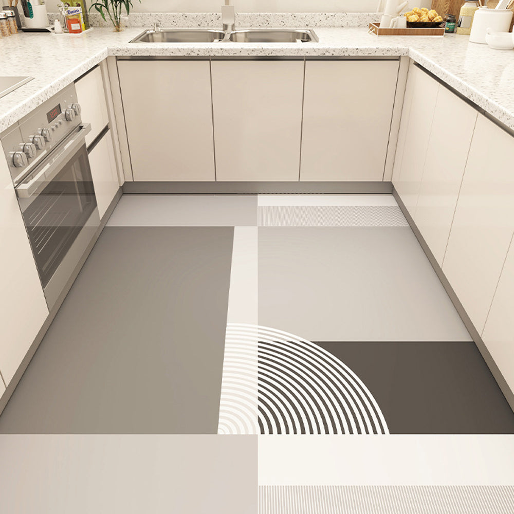 PU Leather Non-slip Water-resistant Kitchen Floor Rug