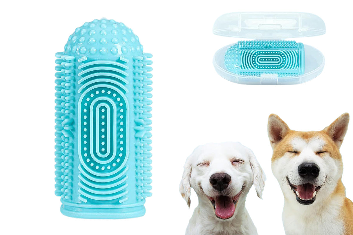 6PCS Dog Toothbrush Finger Toothbrush Dogs Tooth Brushing Kit For Dental Care