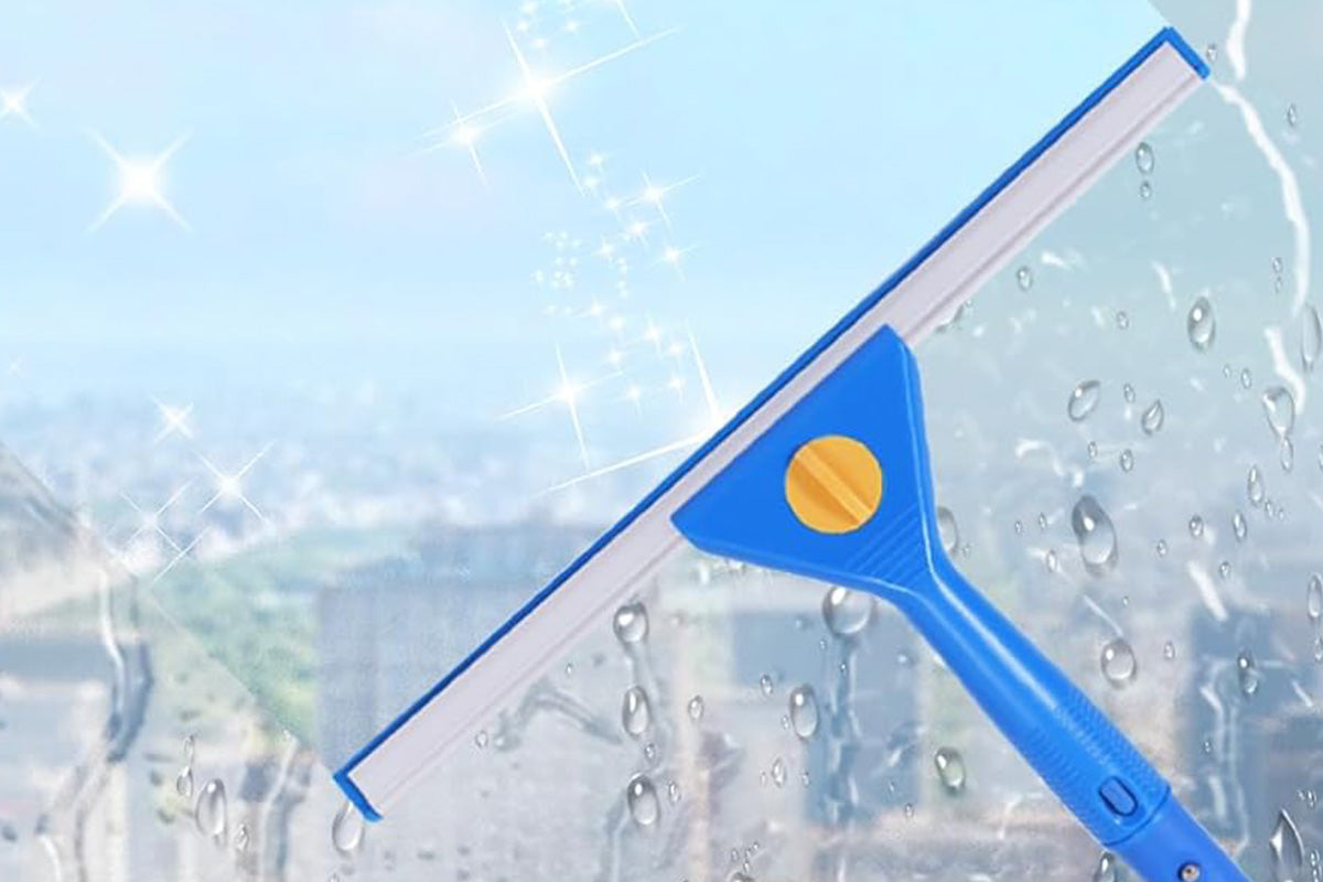3.1m Extendable Window Squeegee Cleaner Kit with Long Handle for Glass Shower Car and RV