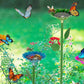 4PCS Bee Watering Station Metal Bee Water Feeder Colorful Bee Bath Bowl For Outdoor