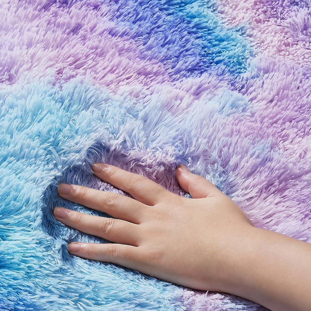 Plush Area Rug Soft Fluffy Carpet for Bedroom Living Room Dorm Room-Style 1