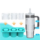 Ice Cube Tray for Stanley 30-40 Oz Tumbler Cup Silicone Ice Mold Maker with Lid