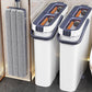 Flat Mop and Bucket Set with 2 Reusable Mop Pads