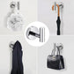 4Pcs Stainless Steel Wall Mounted Bathroom Towel Robe Hook