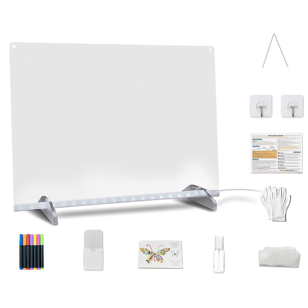 LED Light Up Drawing Board for Little Ones 6 Modes 8 Colors Birthday Gift