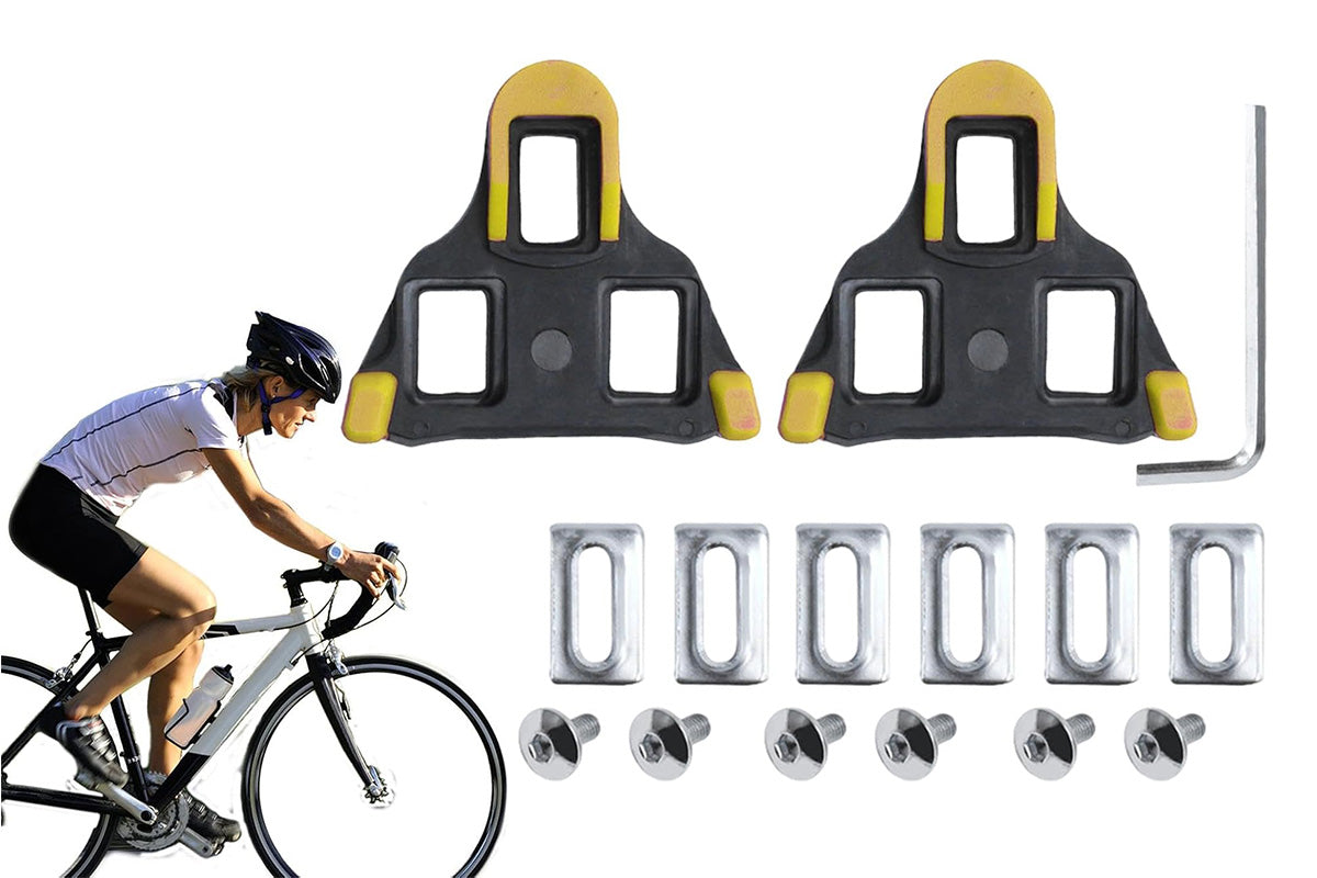 Road Bike Cleat Set SPD Compatible Cycling Pedal Clips for Road Shoes