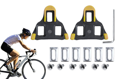 Road Bike Cleat Set SPD Compatible Cycling Pedal Clips for Road Shoes