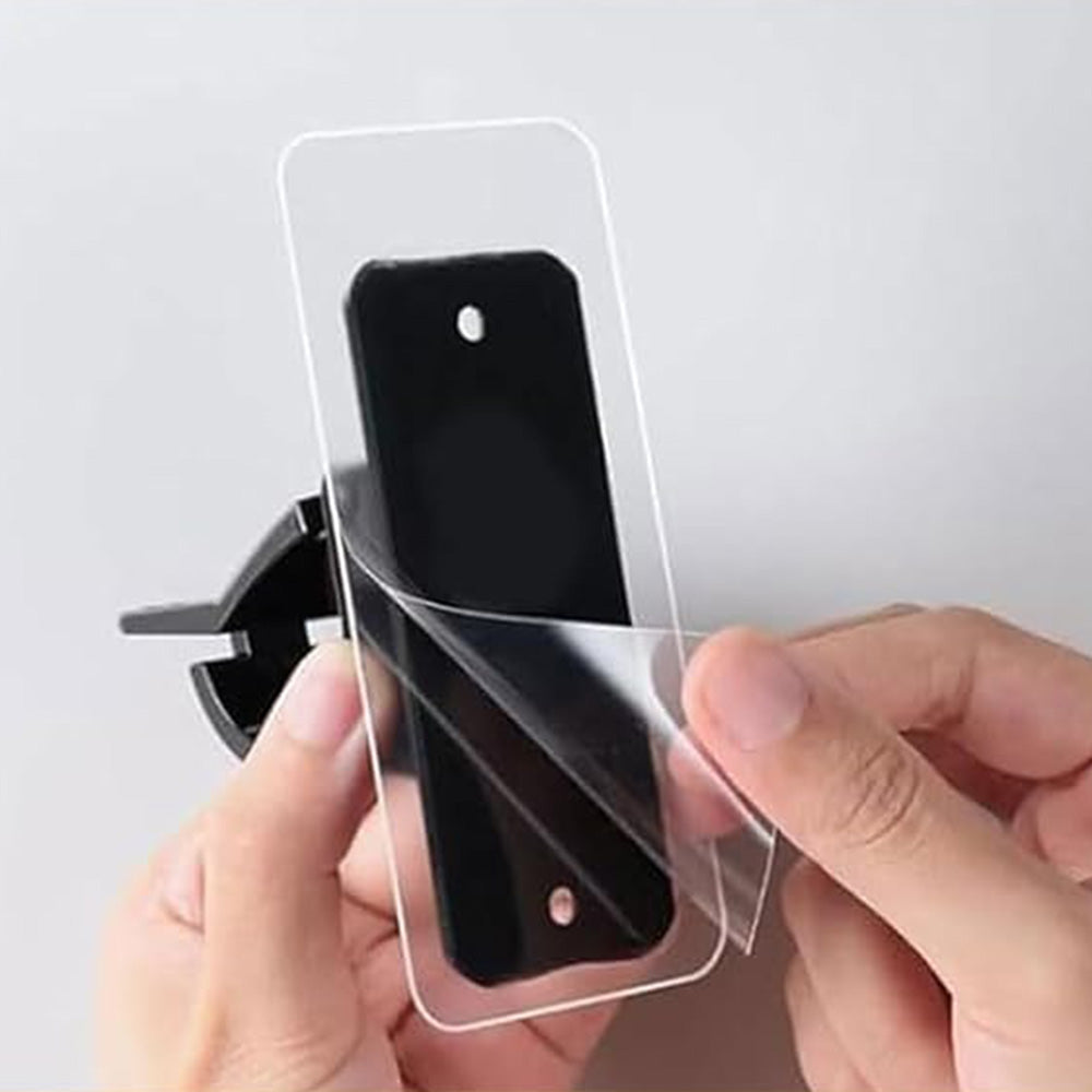 Curtain Rod Brackets Self Adhesive No Drill Transparent Invisible Holders for Curtains Towels