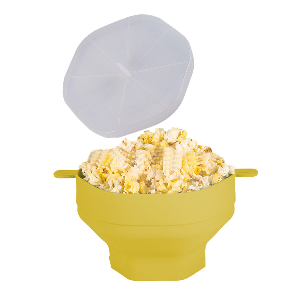 Microwave Popcorn Popper Silicone Popcorn Bowl With Lid