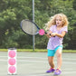 3Pcs Pink High Bounce Practice Tennis Balls for Beginners