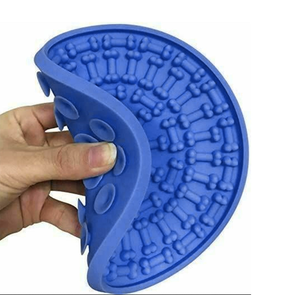 Dog Lick Pad Bath Washing Buddy Suction Grooming Pad Helper Slow Feeder Mat