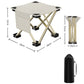 2Pcs Portable Outdoor Folding Camping Stool for Fishing Hiking Travel with Carry Bag