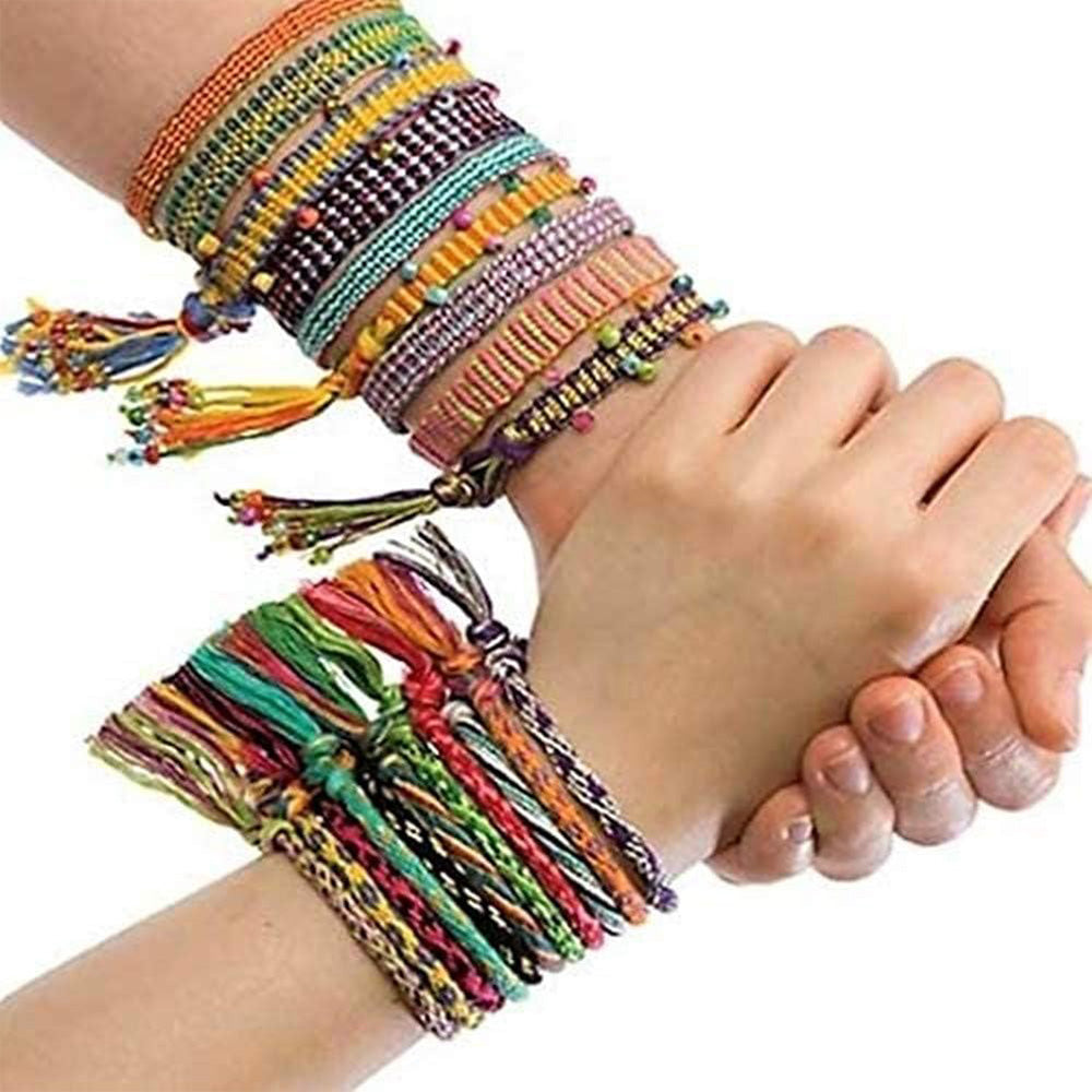 108 Color Friendship Bracelet String Kit with Tools Embroidery Floss Set for DIY Embroidery
