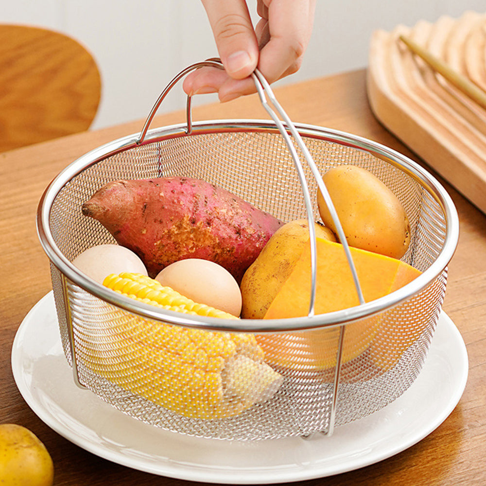 2 Pack 304 Stainless Steel Mesh Strainer Basket for Pressure Cookers Pot