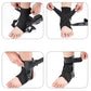 Ankle Brace for Sprained Ankle Lace Up Ankle Support-Black