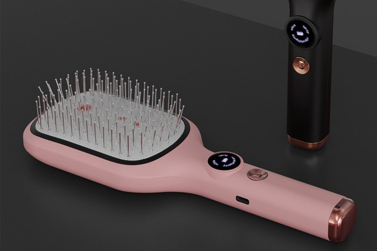 Electric Scalp Massage Comb Spray Vibrating Hair Brush Hair Care Massager