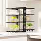 8 Tier Pot and Pan Organizer Rack for Cabinet Pot Organizers Inside Cabinet