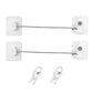 2 Pack Mini Little Ones Security Fridge Lock with Keys No-Drill for Drawer Window