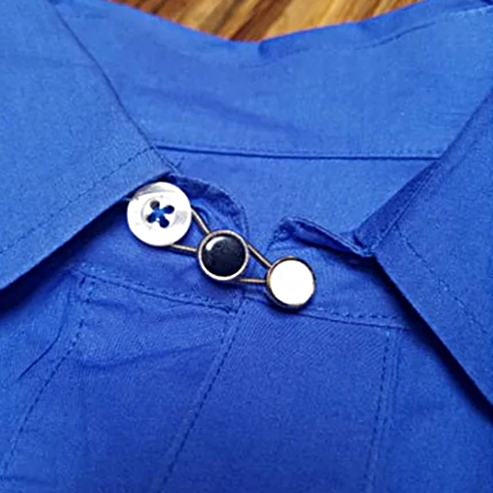 8Pcs Elastic Shirt Collar Button Extenders