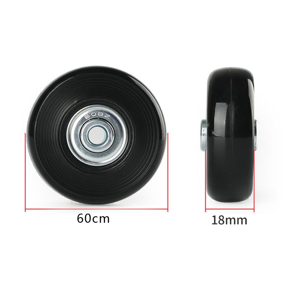 Set of 2 Luggage Suitcase Replacement Wheels Rubber Swivel Caster Wheels Bearings Repair Kits