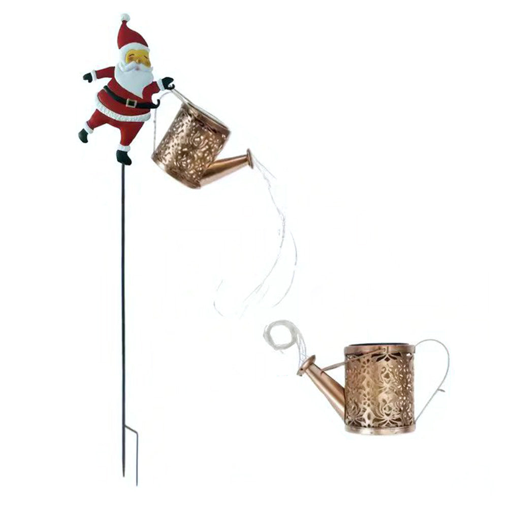 Solar Santa Claus Garden Stake Light Outdoor Christmas Yard Decoration LED