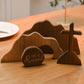 Easter Empty Tomb Easter Scene And Cross Decoration Wood Easter Resurrection Scene For Tiered Tray