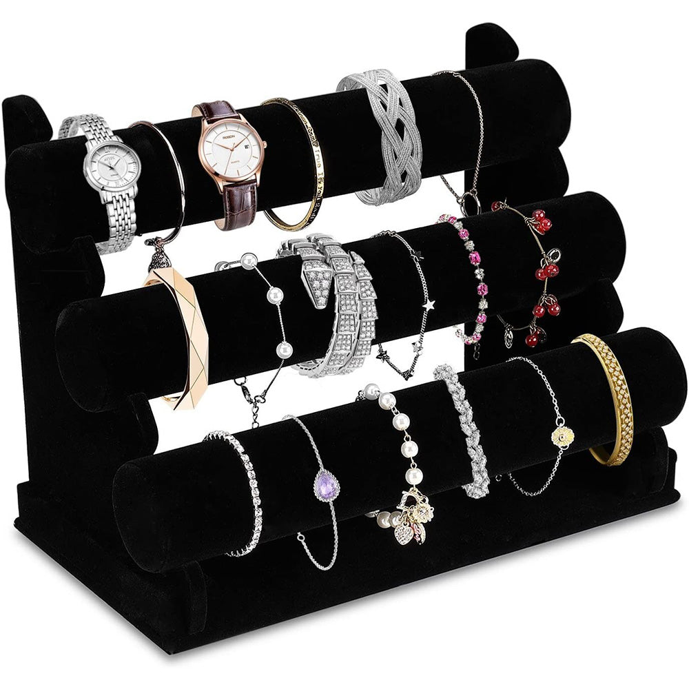 3-Tier Bracelet Holder Stand and Organizer Jewelry Display Rack