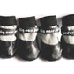 Waterproof Anti Slip Pet Shoes with Rubber Sole for Indoor and Outdoor Use-Black