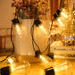 5M 20-LED Solar Outdoor Dimmable Festoon String Light