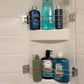 2Pcs Extendable RV Shower Corner Storage Bar