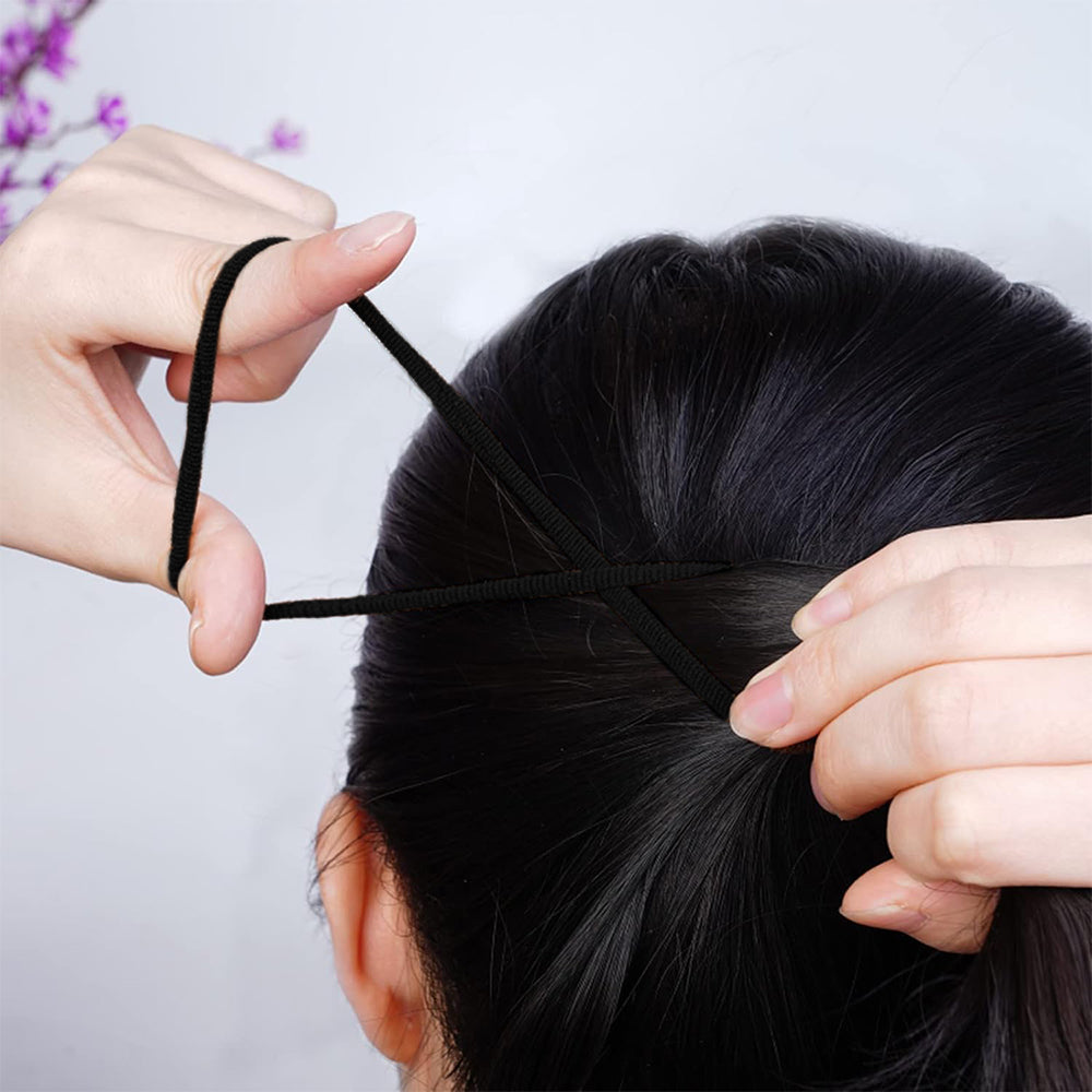 150Pcs Elastic Black Hair Bands