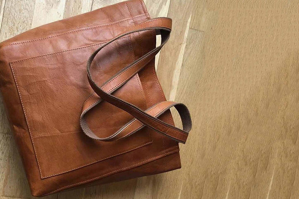 Vintage PU Leather Tote Bag Casual Shoulder Handbag