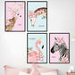 3Pcs Set Plants Animals Wall Paper Wall Muralcreative Wall Stickers
