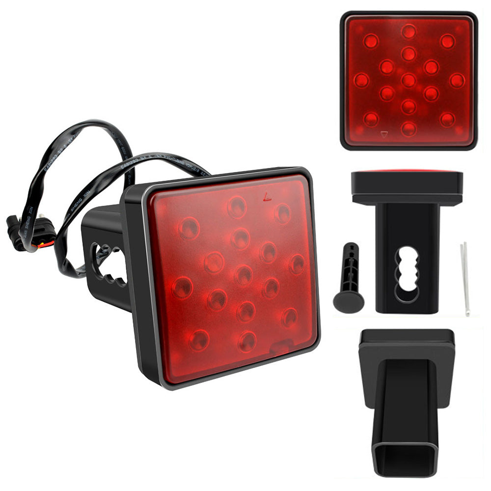 15 LED Square Brake Light for Trailer Hitch