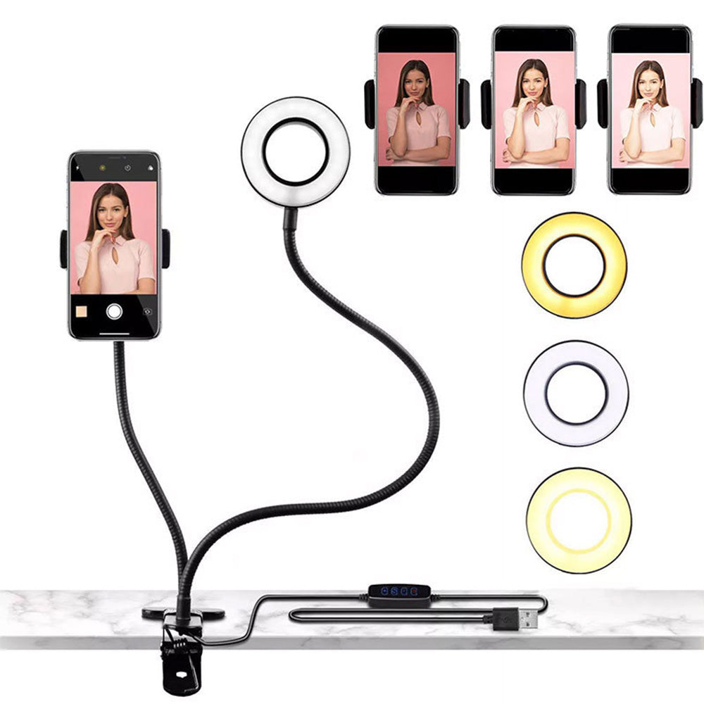 Desk Light USB LED Reading with Clip Dimmable Table Lamp Clip Bed Lamp